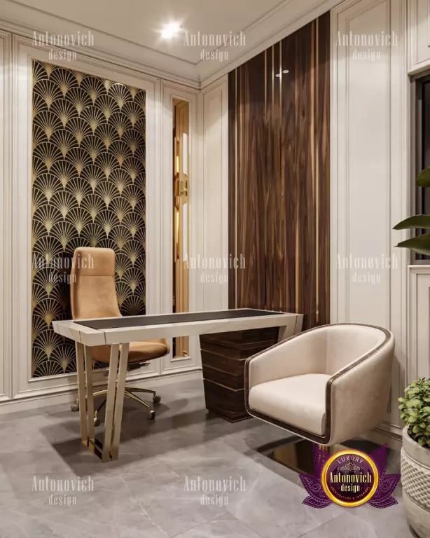 Elegant executive desk with modern design