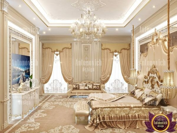 Intricate wall painting in a luxurious Dubai residence