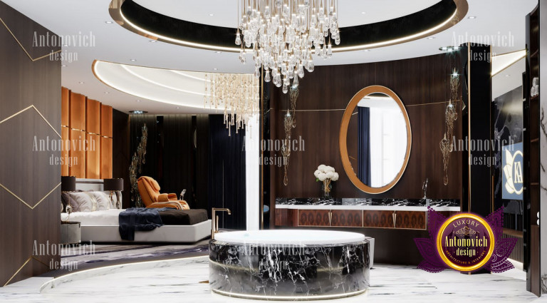 Modern luxury bathroom with a sleek, minimalist design