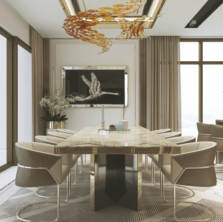 Dining Room Interior Design in Dubai