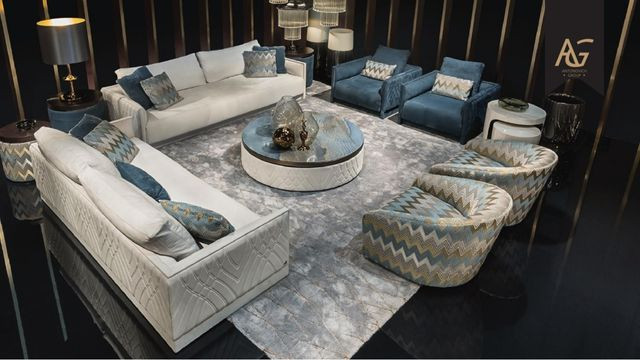 Elegant Antonovich living room furniture with plush seating