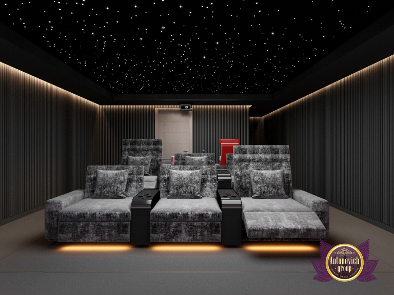 Luxury home cinema interior design