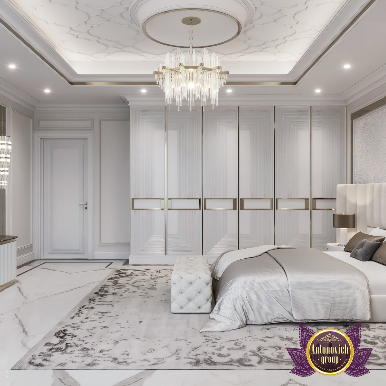 luxury white bedroom interior design