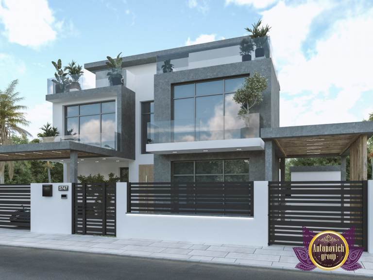 luxury modern house facade