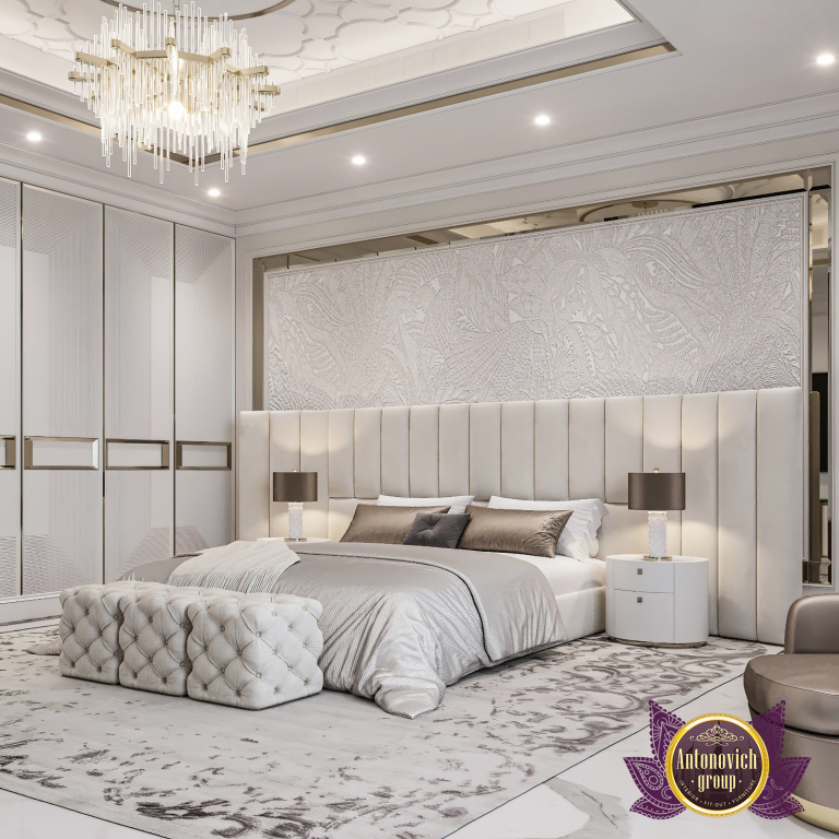 luxury white bedroom interior design