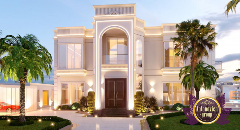 luxury mansion construction in Dubai