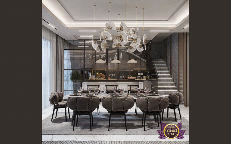 luxurious modern dining room