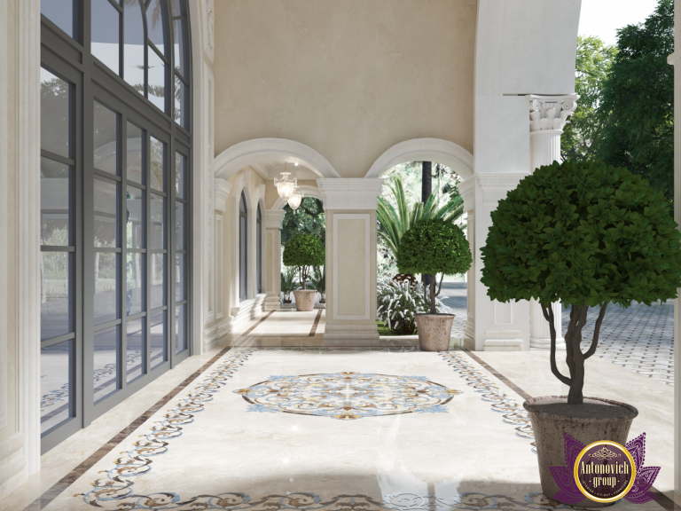 luxury outdoor hallway design