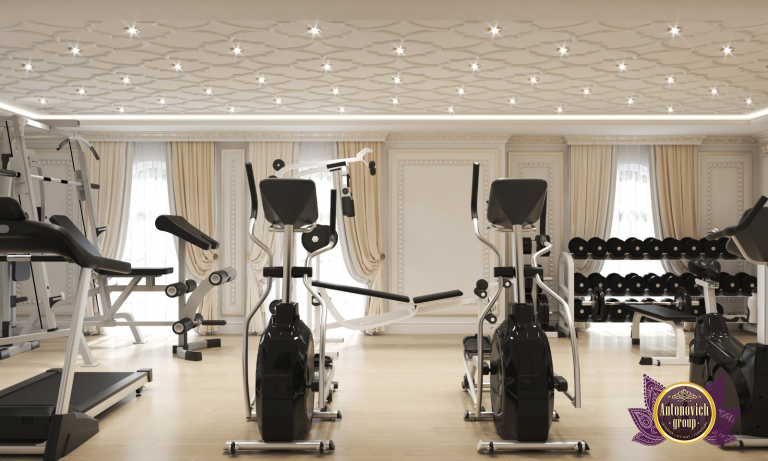 hotel gym's interior design