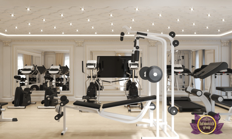 hotel gym's interior design