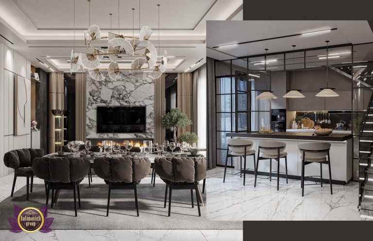 luxurious modern dining room