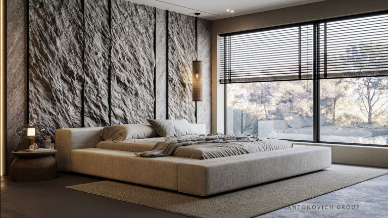 Bedroom Aesthetics in Customized Stone Walls