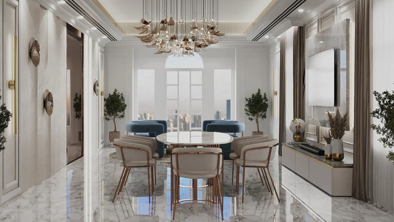 Antonovich Group Expertise in Modern Design For Luxury Dining Room Interior