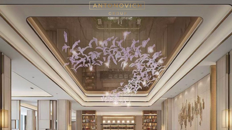 Elevating Luxury: The Art of Ceiling Design by Antonovich Group