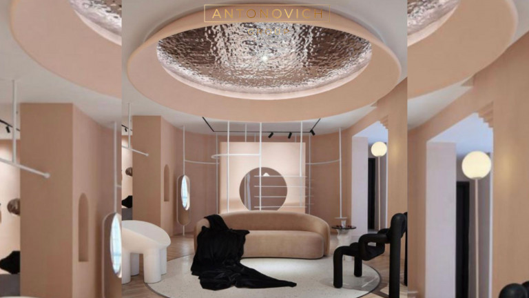 Futuristic Elegance: Modern Ceiling Designs by Antonovich Group