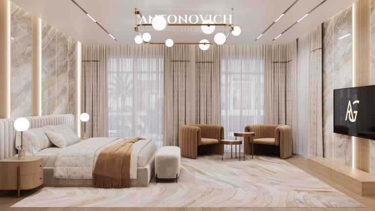 Transforming Dreams into Reality: Luxury Bedroom Design by Antonovich Group