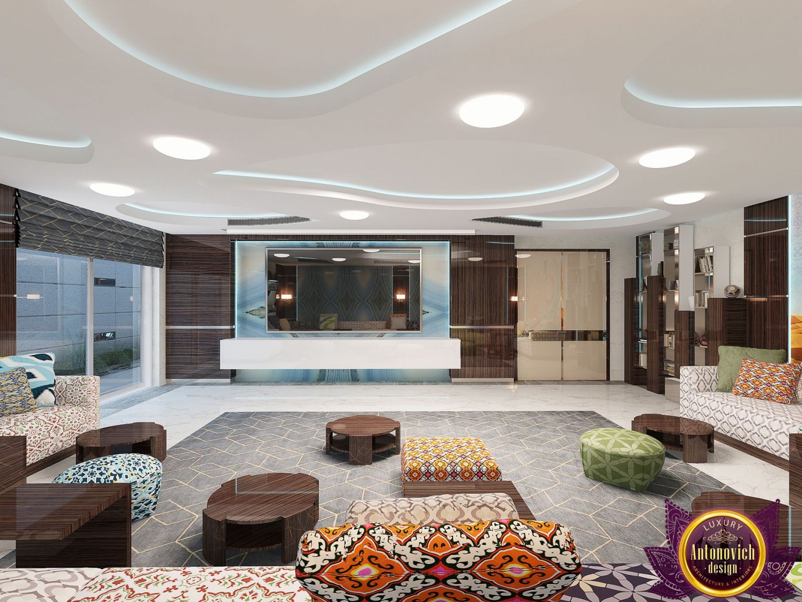 Spacious sitting room with floor-to-ceiling windows and natural light