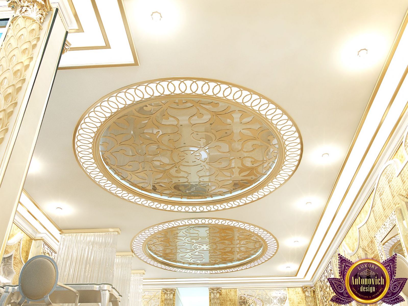 Elegant and modern beauty salon interior