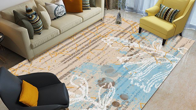 ARTISTIC CARPET DESIGN FOR A MODERN INTERIOR CONCEPT