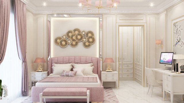 РОЗОВОЕ НАСТРОЕНИЕ В СПАЛЬНЕ ОТ LUXURY ANTONOVICH DESIGN