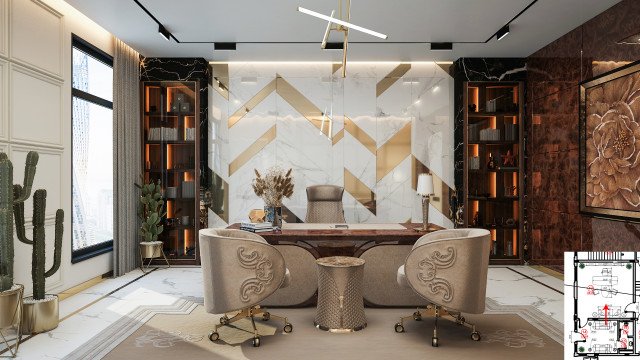 Luxurious Office Design Dubai