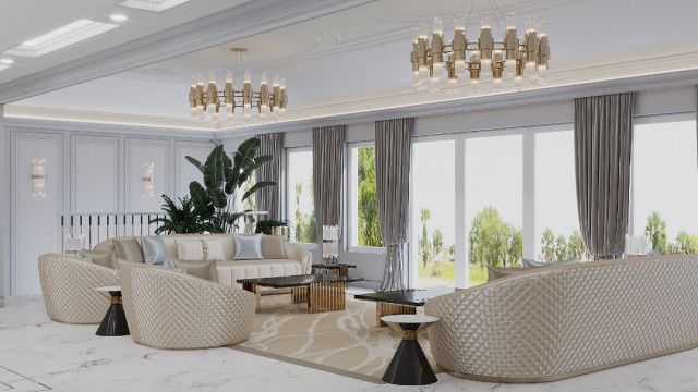 Luxury Sitting Room Interior Details