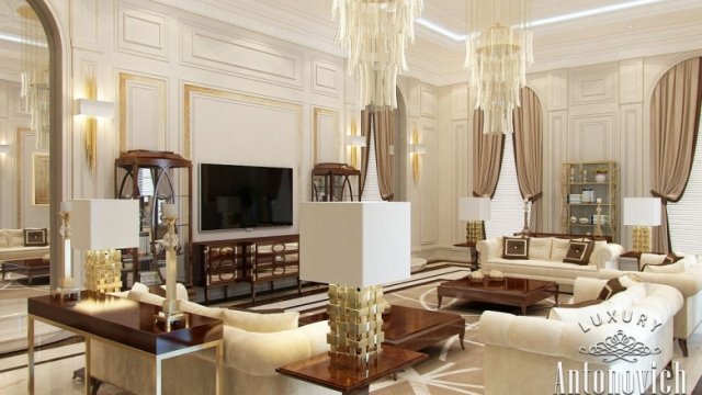 Finest Living Room Interior Design in Dubai