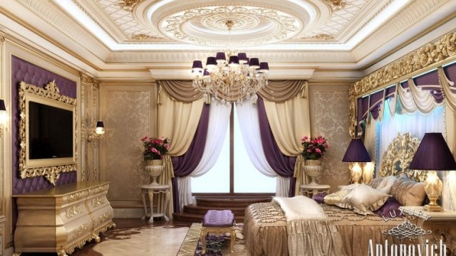 Master Bedroom interior design in Royal Style