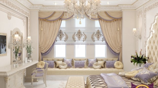 Дизайн интерьера роскошной спальни с безупречной элегантностью