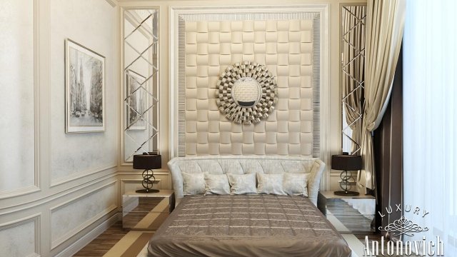 Дизайн интерьера спальни в Дубае