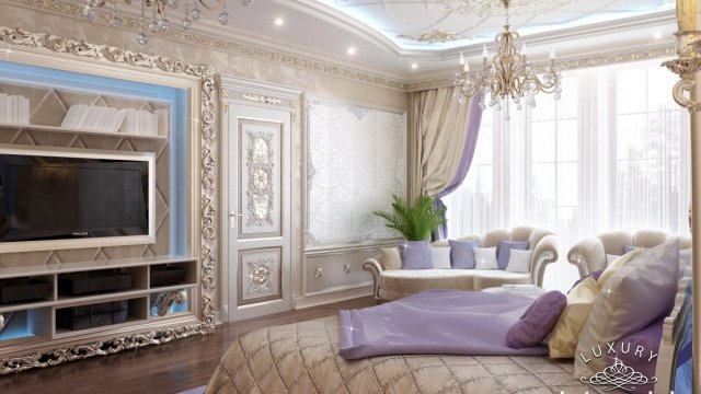 غرفة النوم الرائعة في دبي