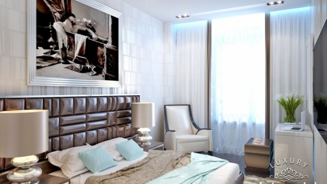 Elegant bedroom Dubai