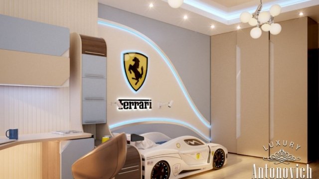 Ferrari Themed Children's Room Interior