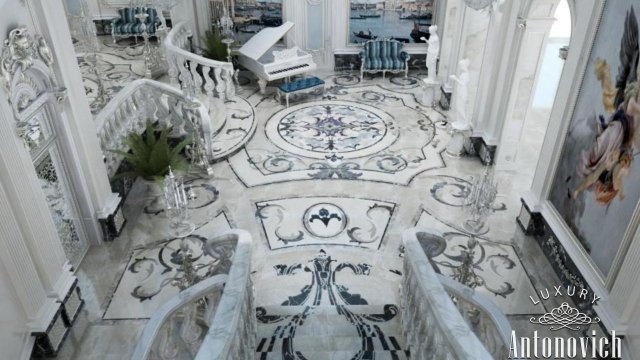 Magnificent Carved marble floor