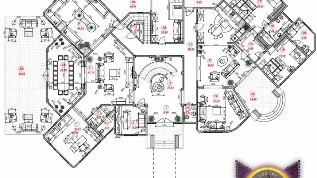 Luxury House Plan Villa 10