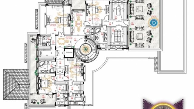 Luxury House Plan Abu Dhabi 20