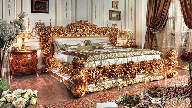 Роскошные спальни в классическом стиле