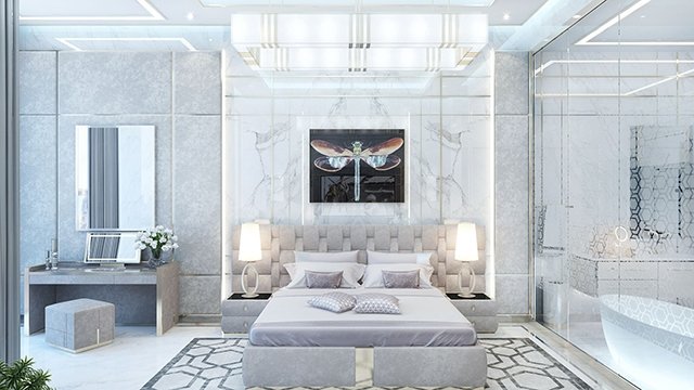 Deluxe contemporary bedroom