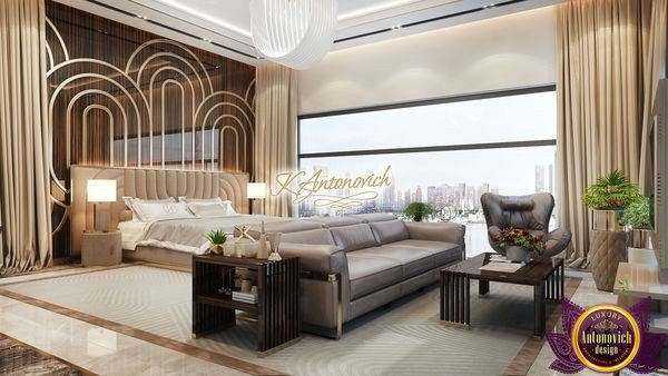 Luxurious living room designed by Dubai interior design firm