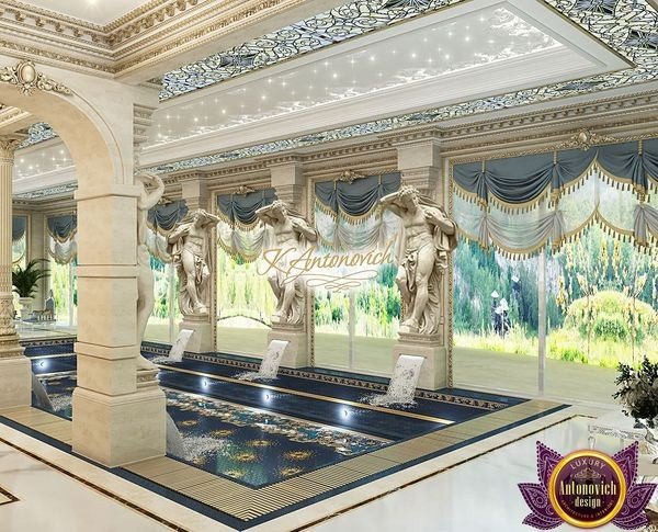 Luxurious 3D bedroom design visualization in UAE