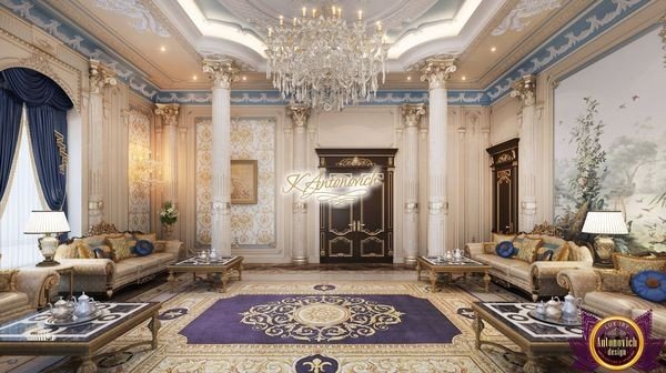 Stunning living room designed by Dubai's top interior design company