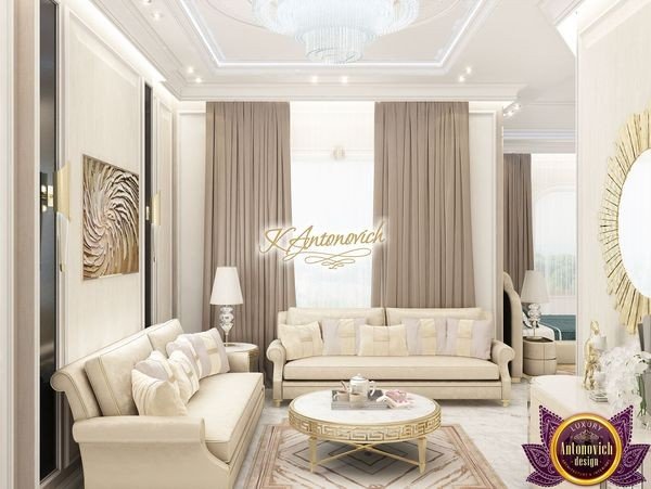 Exquisite living room design by Antonovich Group
