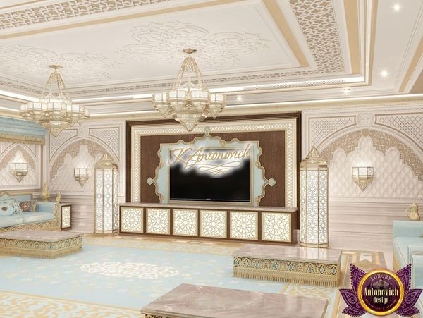 Exquisite bedroom with lavish furnishings in a Dubai villa
