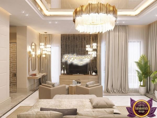 Lavish living room with elegant furniture and decor