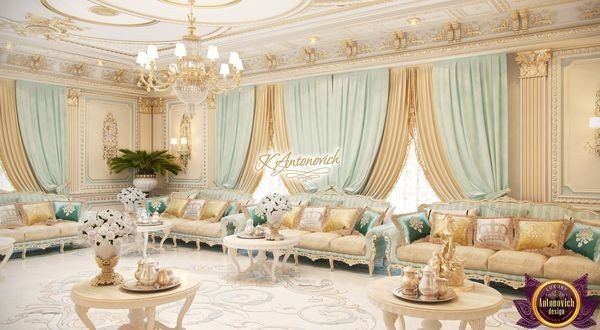 Luxurious living room designed by UAE's top interior design company