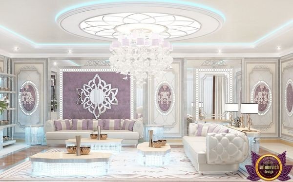 Minimalist modern living room with floor-to-ceiling windows and sleek design