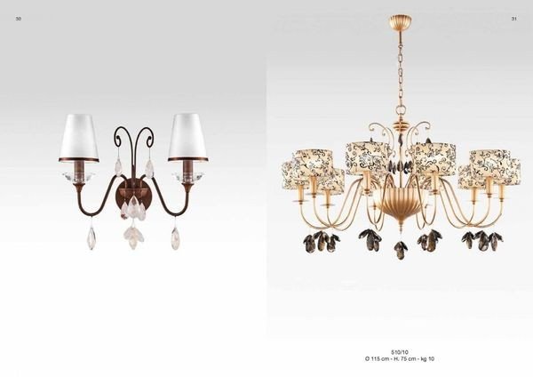 Exquisite Italian chandelier with intricate details