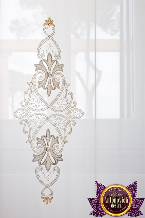 Chic and stylish window treatment for a Dubai home
