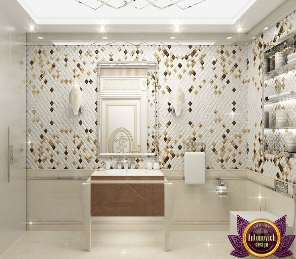 Luxurious spa-inspired bathroom with a rainfall shower