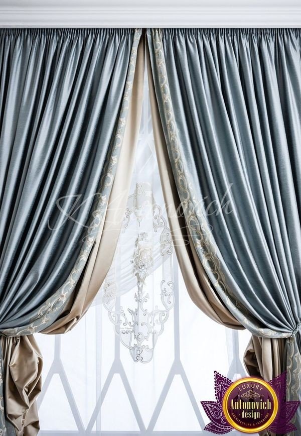 Close-up of premium fabric used in luxury curtains